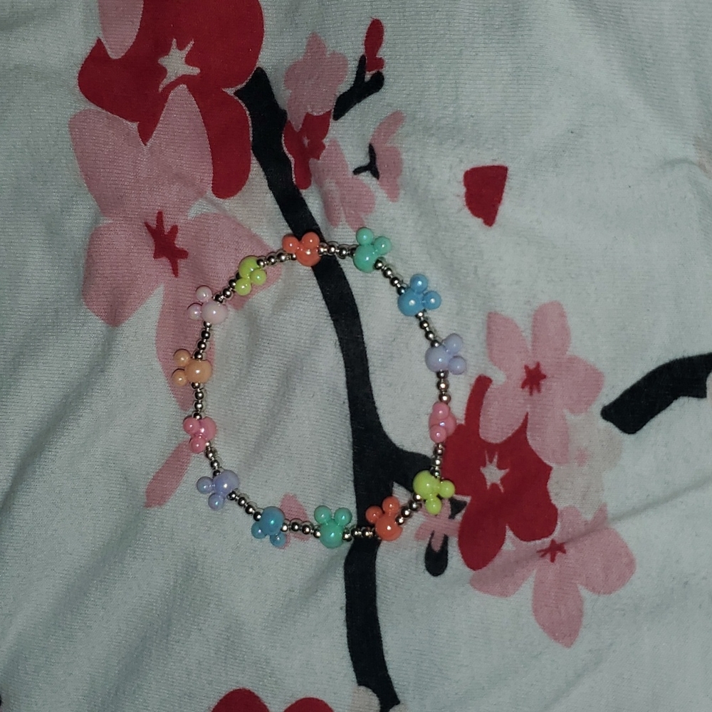 Handmade colorful mickey bracelet